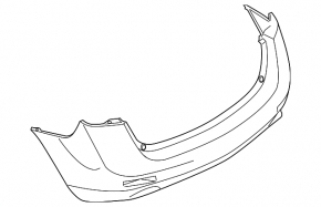 Bare rear bumper Nissan Murano z51 09-14