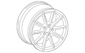 Wheel disk R18 Audi A4 B8 13-16 type 2 curb