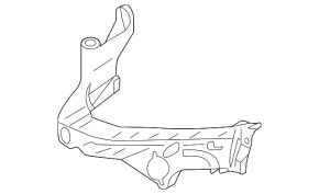 Left inner headlight mount for Audi A5 13-16