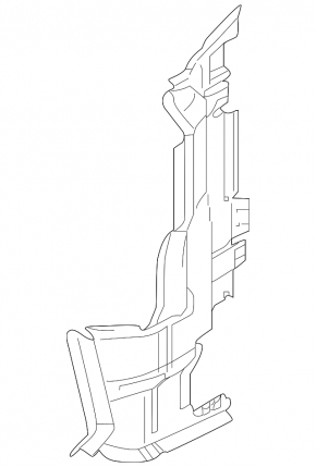 Radiator deflector left Audi A5 F5 18- 2.0T OEM