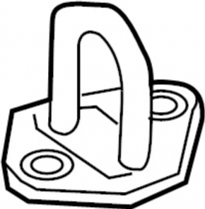 Infiniti QX50 19- Trunk Door Lock Hook