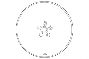 Wheel disk R16 Mazda 3 14-16 BM, curb