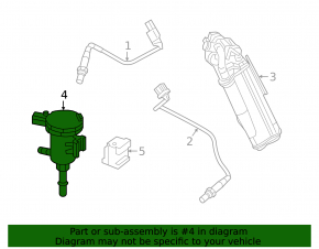 Fuel tank ventilation valve Mercedes GLS-class X166 15-19 3.0