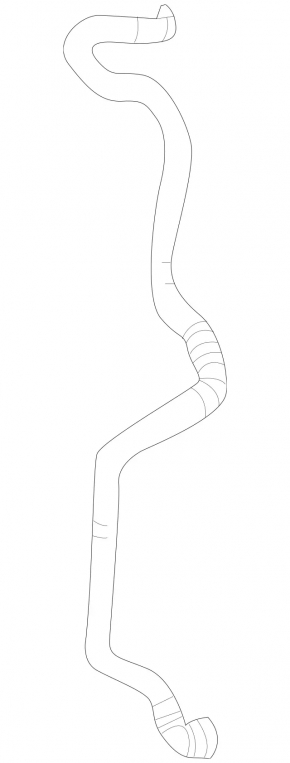 Lower cooling pipe for additional radiator Mercedes GLE 63 16-19, 5.5