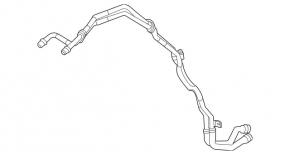 Cooling system pipes for Mercedes X167 GLS 450 580 20-26
