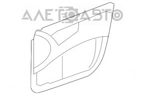 Door trim card with pocket front left Mercedes W221