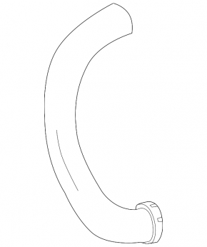 Left intake duct Mercedes CLS-class C218 11-18 4.7
