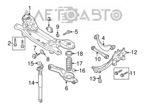 Mazda3 MPS 09-13 rear left axle with lever
