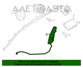 Airbag airbag seat right Mazda 3 14-18 BM