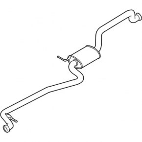 Exhaust line middle part Ford Ecosport 18-22 2.0