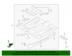 Muffler bracket central Ford Ecosport 18-22