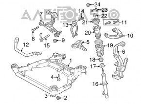 Front left shock absorber Mazda6 09-13