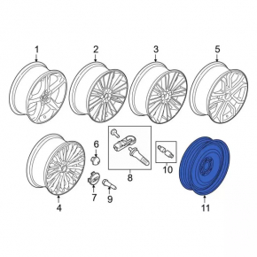 Spare tire for Lincoln MKZ 17-20 R18