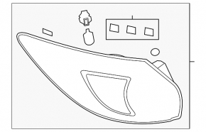 Light outer wing left Mazda CX-5 13-16