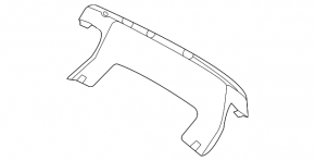 Lower rear bumper trim for Land Rover Range Rover Sport 18-22 under towbar