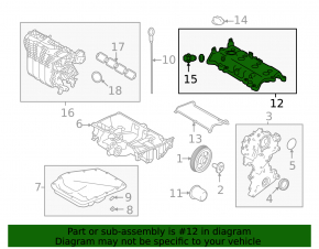 Mitsubishi Outlander 22-25 2.5 Valve Cover