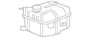 Expansion tank cooling Chevrolet Malibu 13-15 without cap