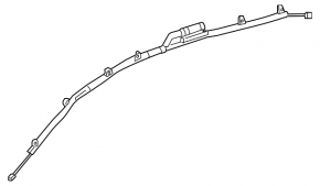 Airbag side curtain right Mercedes GLA 15-20