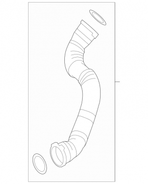 Left intercooler pipe for Mercedes CLA 250 14-19