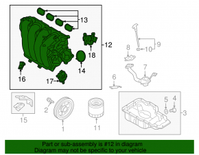 Intake manifold Kia Forte 4d 17-18 rest 2.0 without damper drive motor