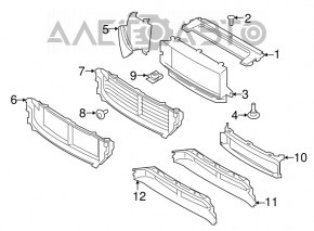 Volvo XC90 16-19 lower radiator duct broken mount