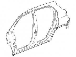 Buick Encore 13-22 rear right quarter wing, red