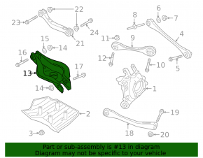 Lower control arm for rear left spring, Toyota Supra 20-26