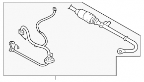 Rear stabilizer Lexus GS430 GS450h 06-11 with 17mm motor