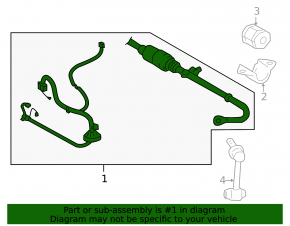 Rear stabilizer Lexus GS430 GS450h 06-11 with 17mm motor