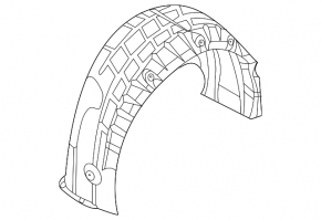 Rear right fender liner for Audi A6 allroad 19-25