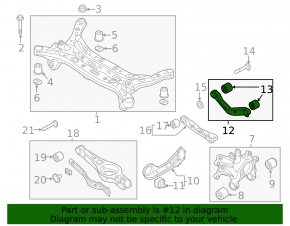 Upper rear right control arm for Kia Optima 16-20