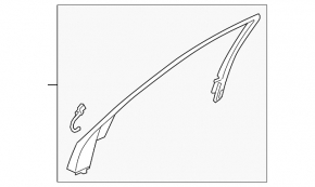 Front door frame left Acura TLX 15- with sensor