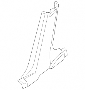 Front pillar trim lower left Nissan Altima 13-16 beige