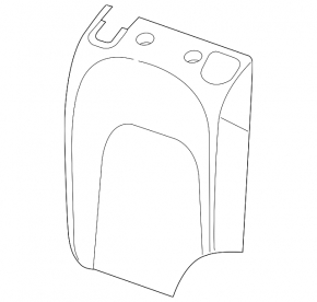 Backrest of the rear row of seats, 2nd row, right, Audi Q5 80A 21-24, gray leather, mechanical