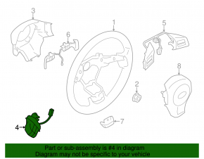 Control buttons lower left Subaru Forester 14-16 SJ
