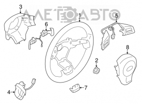 Control buttons lower left Subaru Forester 14-16 SJ