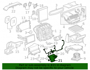 Heater Wiring Chevrolet Malibu 16-18