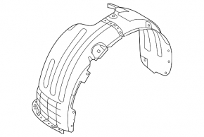 Front right fender liner Kia Niro 23- HEV, PHEV