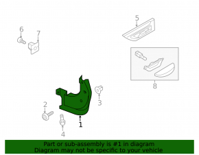 Mudguard front left Kia Soul 14-19