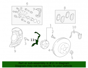 Front left ABS sensor for Toyota Prius 50 16-22
