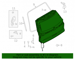 Electric trunk door for Nissan Pathfinder 22-25