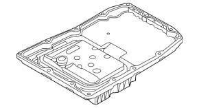 Automatic transmission pan for Porsche Panamera 10-16