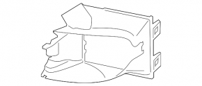 Right front inverter radiator deflector for a 1994 Porsche Panamera