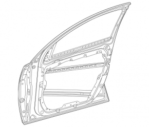 Door bare front left Mercedes W167 GLE 350 450 20-23