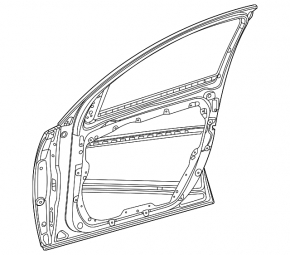 Door bare front left Mercedes W167 GLE 350 450 20-23