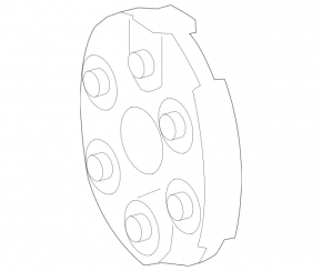 Mercedes E 400 18-18 rear driveshaft coupling