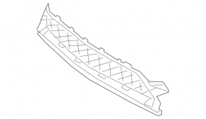 Lower grille of the front bumper Mercedes C-class W205 300/350e/350h/400 19-21