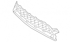 Lower grille of the front bumper Mercedes C-class W205 300/350e/350h/400 19-21