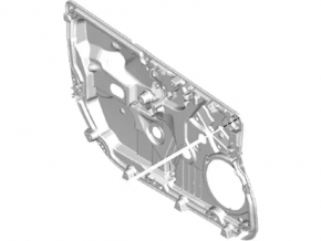 Front left window lift panel for Ford Fiesta 11-19
