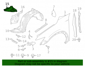 Front right mudguard lower part Mazda CX-5 22-25